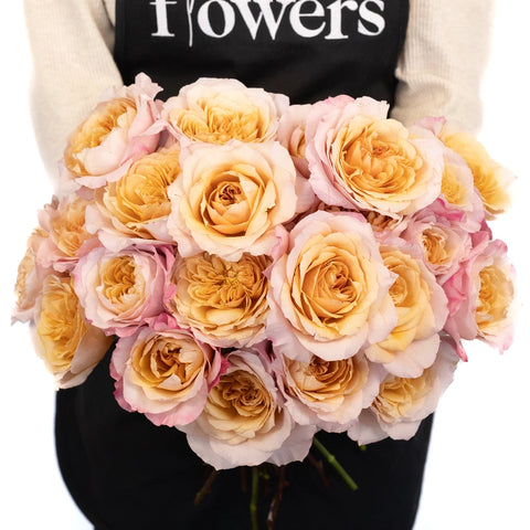 Miyabi Brown Garden Rose Apron - Image