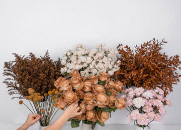 Mocha Brown Bouquet Bar Flower Kit Close Up - Image