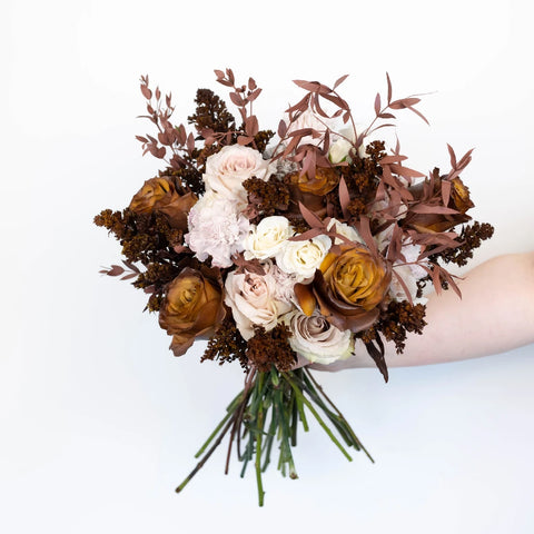 Mocha Brown Diy Flower Kit Hand - Image