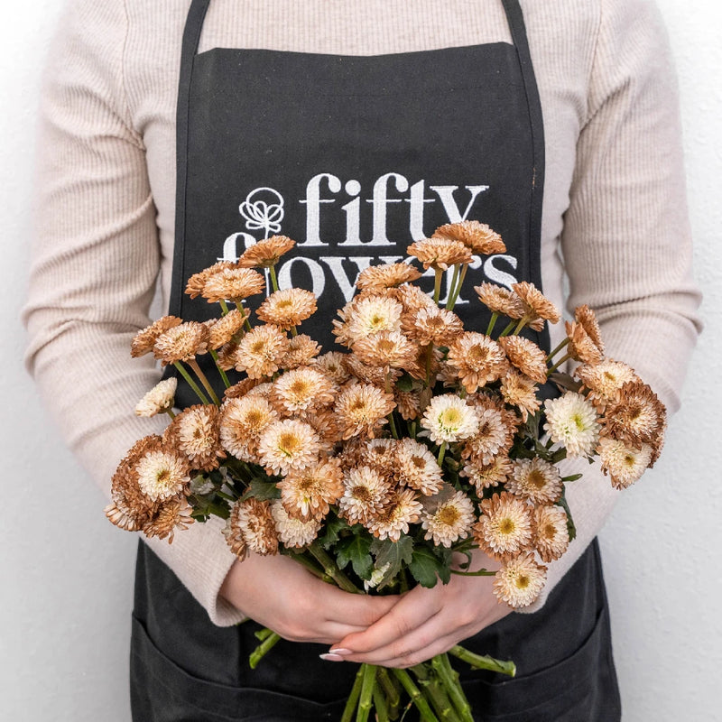 Mocha Mousse Enhanced Mini Button Flower Vase - Image