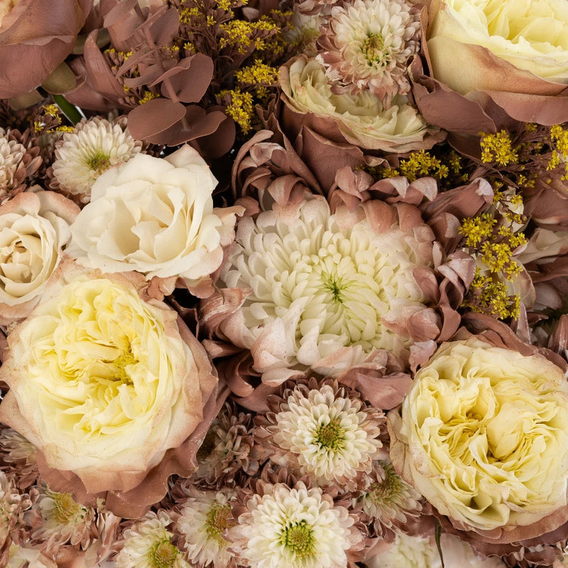 Mocha Mousse Flower Centerpieces Close Up - Image