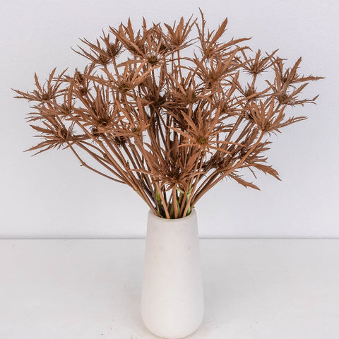 Mocha Mousse Thistle Flowers Vase - Image