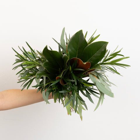 Modern Magnolia Greens Flower Centerpiece Vase - Image