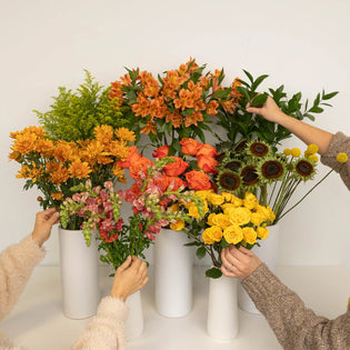 Modern Sunflower Flower Bouquet Bar Kit Close Up - Image