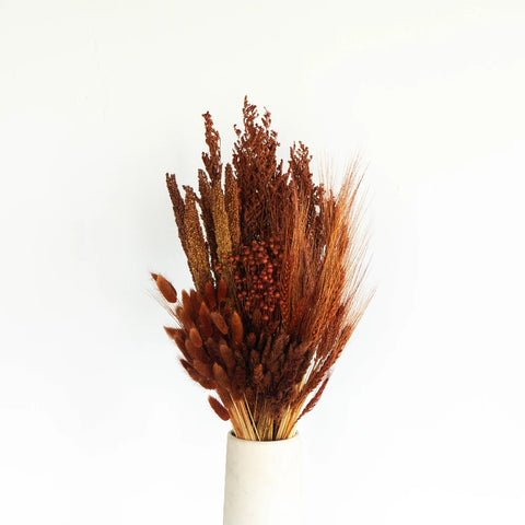 Monochromatic Brown Dried Flower Kit Hand - Image