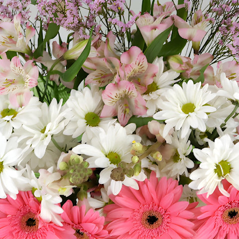 Monochromatic Pink DIY Flower Kit Up Close