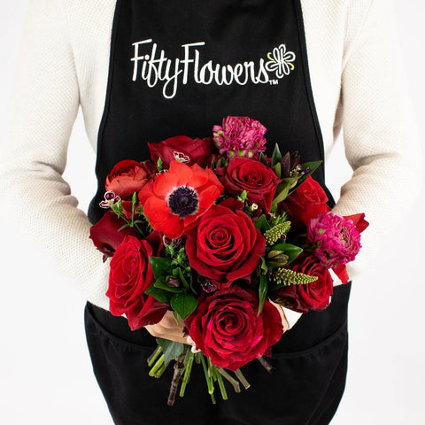 Fortuna Red Rose Luxury Flower Centerpieces