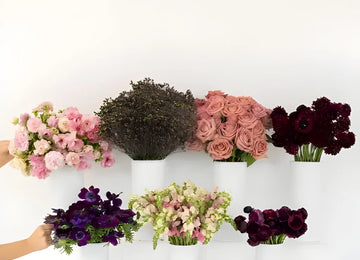 Moody Mauve Bouquet Bar Flower Kit Close Up - Image