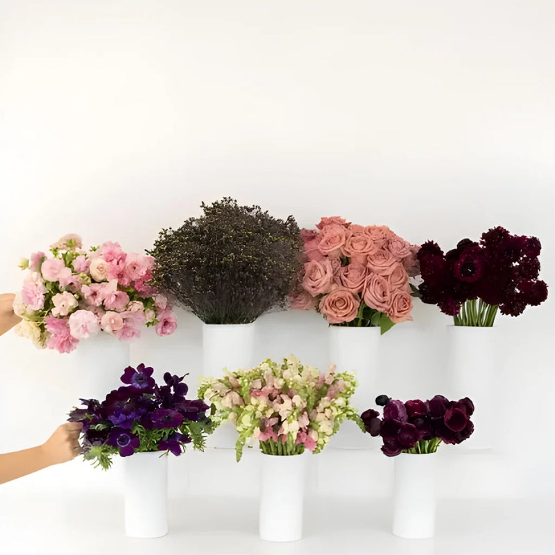 Moody Mauve Bouquet Bar Flower Kit Close Up - Image