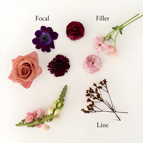 Moody Mauve Bouquet Bar Flower Kit Stem - Image