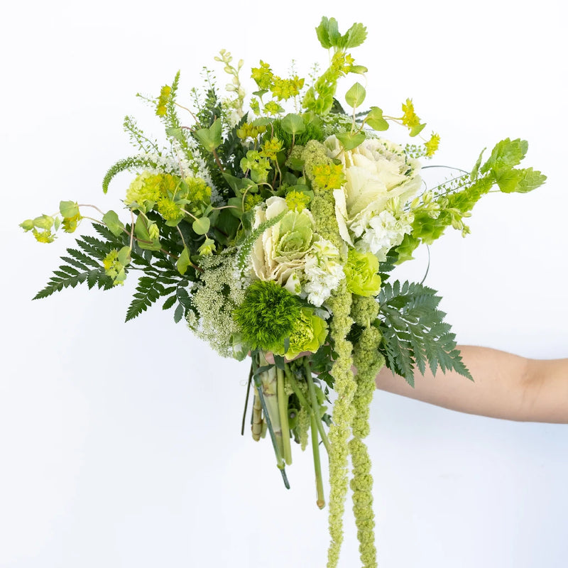 Moss Green Diy Flower Kit Hand - Image