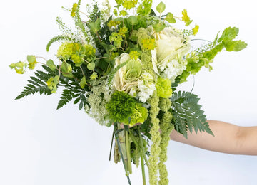 Moss Green Diy Flower Kit Hand - Image