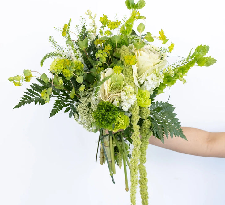 Moss Green Diy Flower Kit Hand - Image