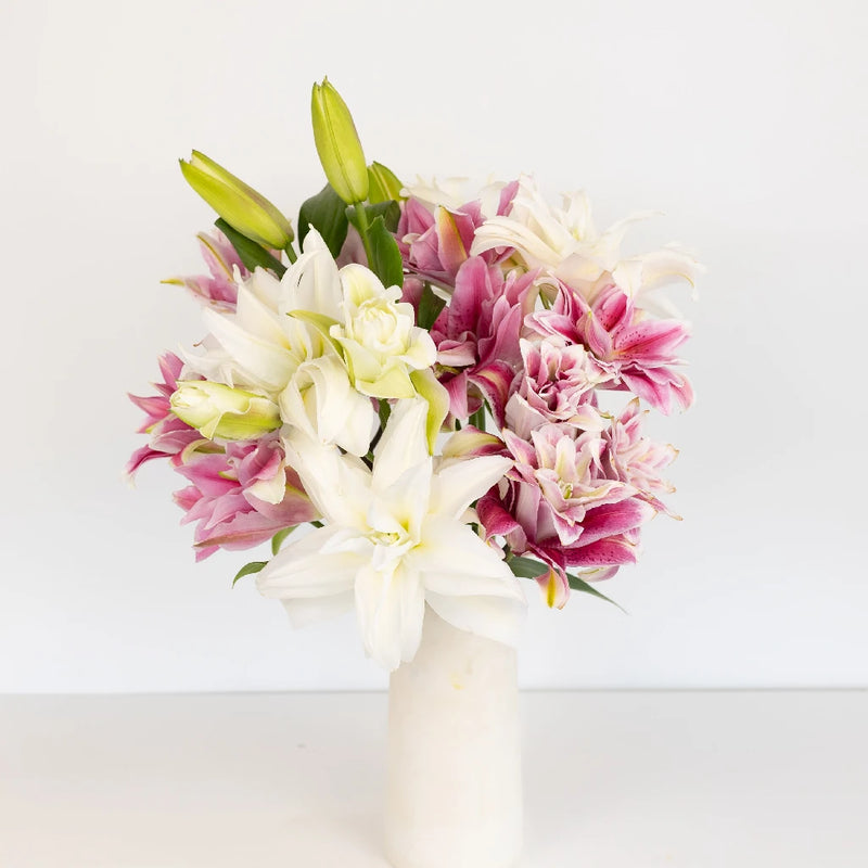 Mothers Day Assorted Rose Lily Stem - Image