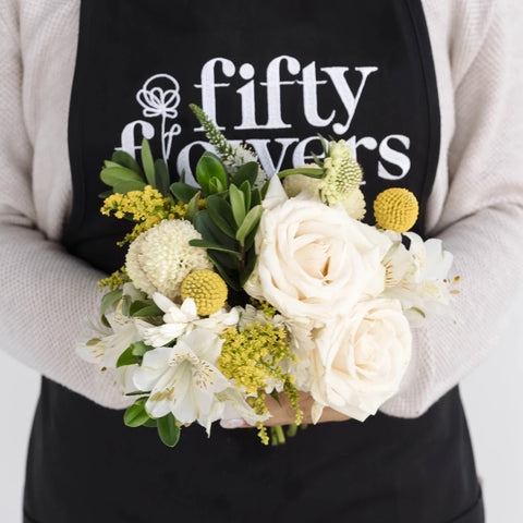 Mother's Day Decorative Flower Arrangement Apron - Image