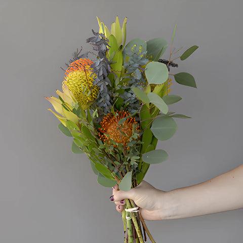 Neena Yellow Tropical Wholesale DIY Flower Kit In a Hand