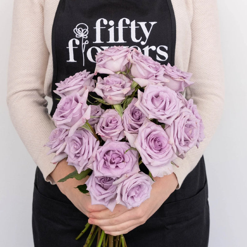 Ocean Song Lavender Rose Apron - Image