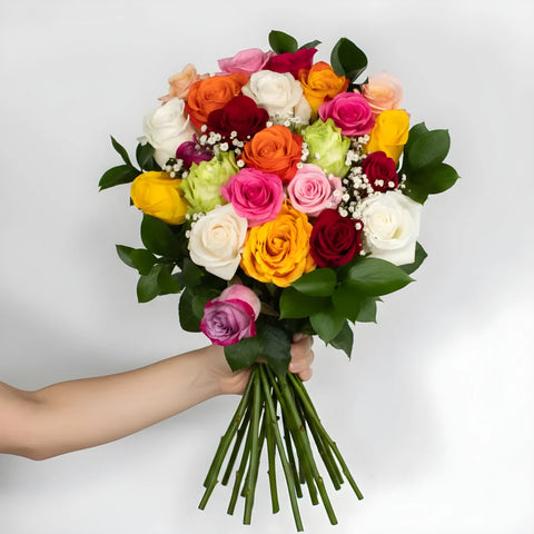 One Dozen Long Stem Rose Bouquet Apron - Image