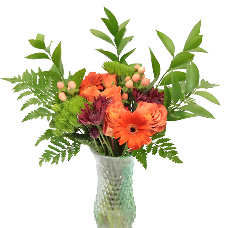 Orange Classic Fresh Flower Centerpieces