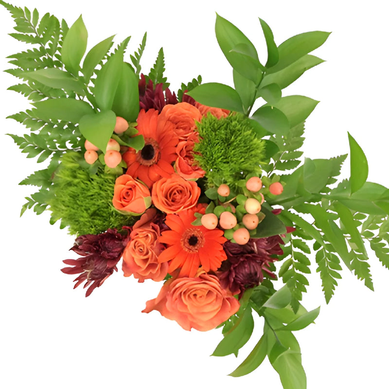 Orange Classic Fresh Flower Centerpieces