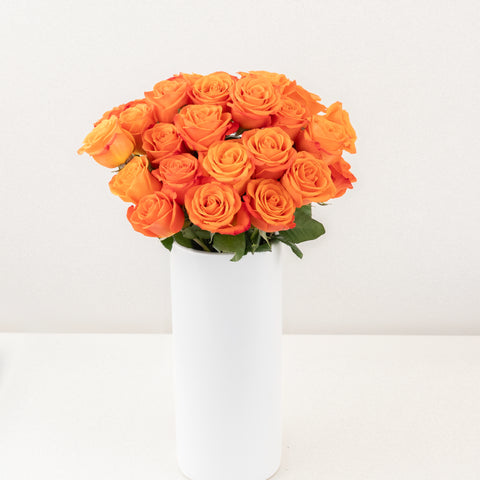 Orange Crush Rose Vase - Image