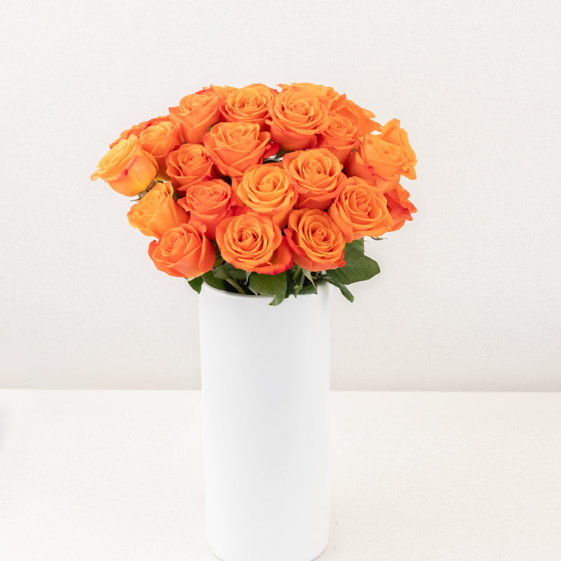 Orange Crush Rose Vase - Image