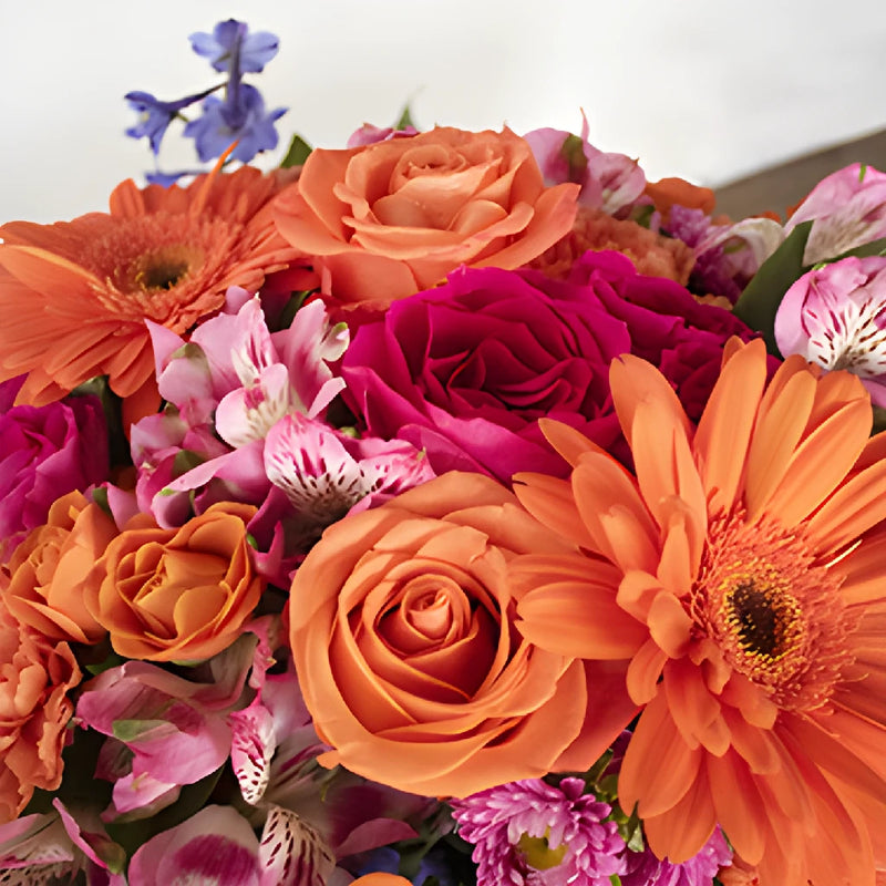 ARSOA Fresh Flower SetのORANGEとPINKの2個セット Buy Wholesale Vibrant Views Orange Flower Bouquet in Bulk - FiftyFl