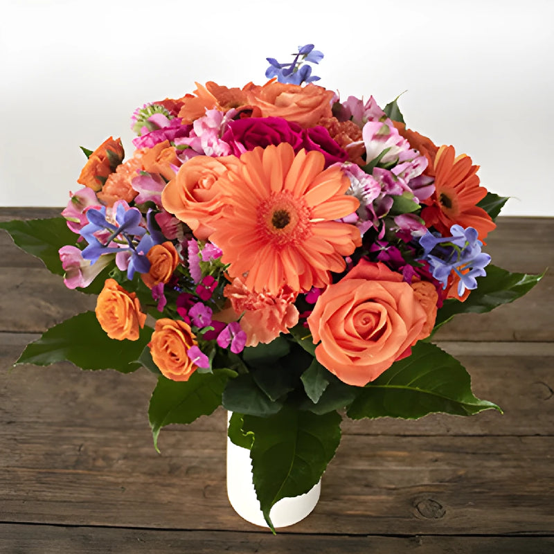 Buy Wholesale Vibrant Views Orange Flower Bouquet in Bulk - FiftyFl