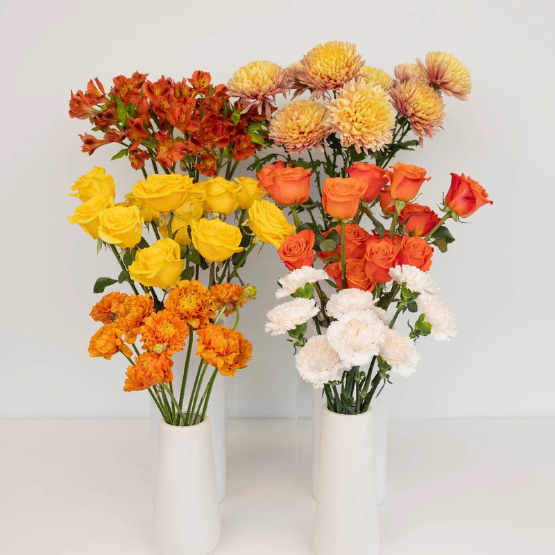 Orange Harvest Diy Flower Kit Close Up - Image