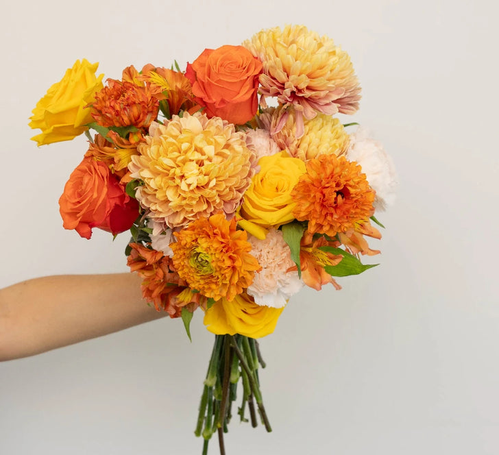 Orange Harvest Diy Flower Kit Hand - Image