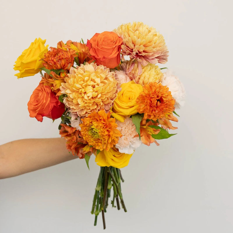 Orange Harvest Diy Flower Kit Hand - Image