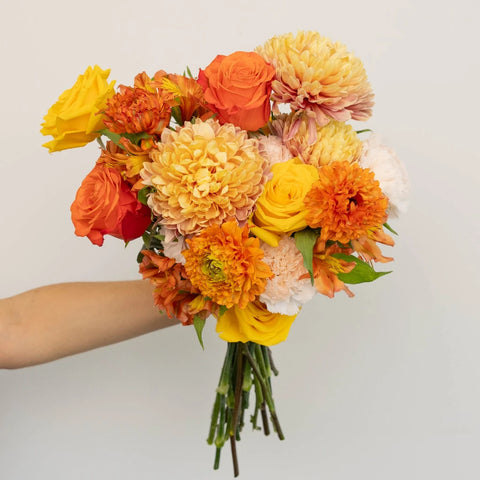 Orange Harvest Flower Centerpieces Vase - Image