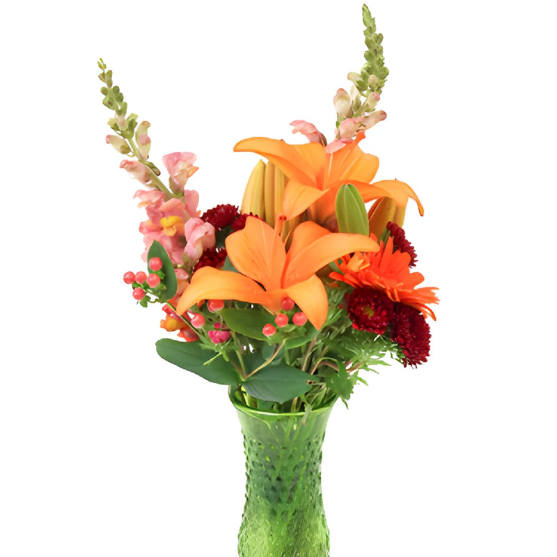 Orange Farm to Table Flower Centerpieces