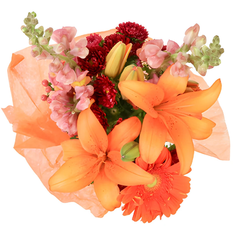 Orange Farm to Table Flower Centerpieces