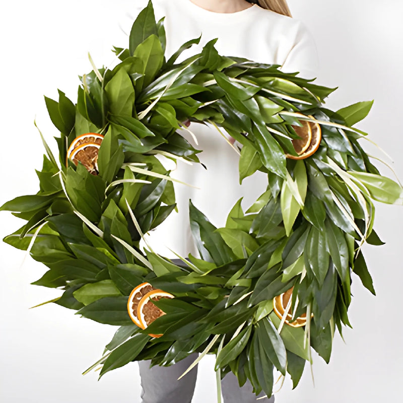 Orange Zest greenery mix wreath bunch
