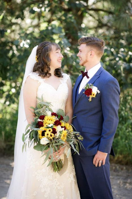 Outdoor Simple Sunflower Wedding