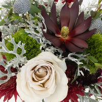 Oxblood And Sage Diy Flower Kit Close Up - Image