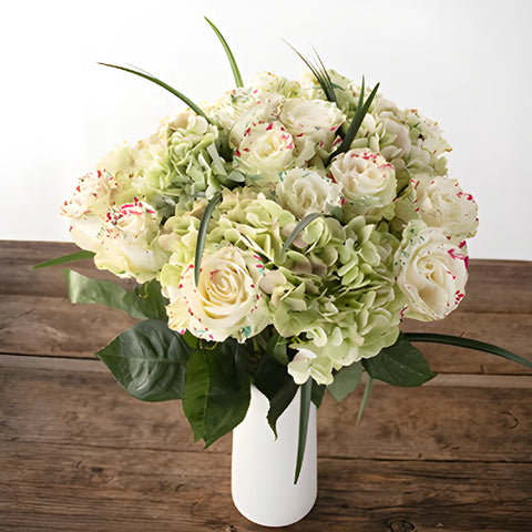 Painting Palette Splattered Rose Bouquet