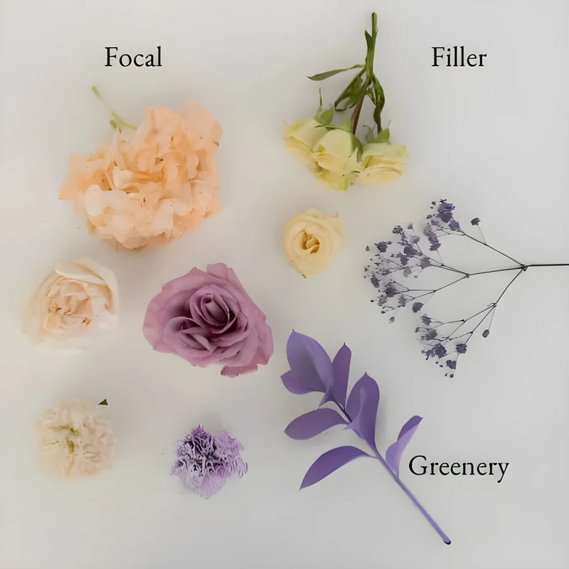 Pastels With Pizzazz Bouquet Bar Flower Kit Stem - Image