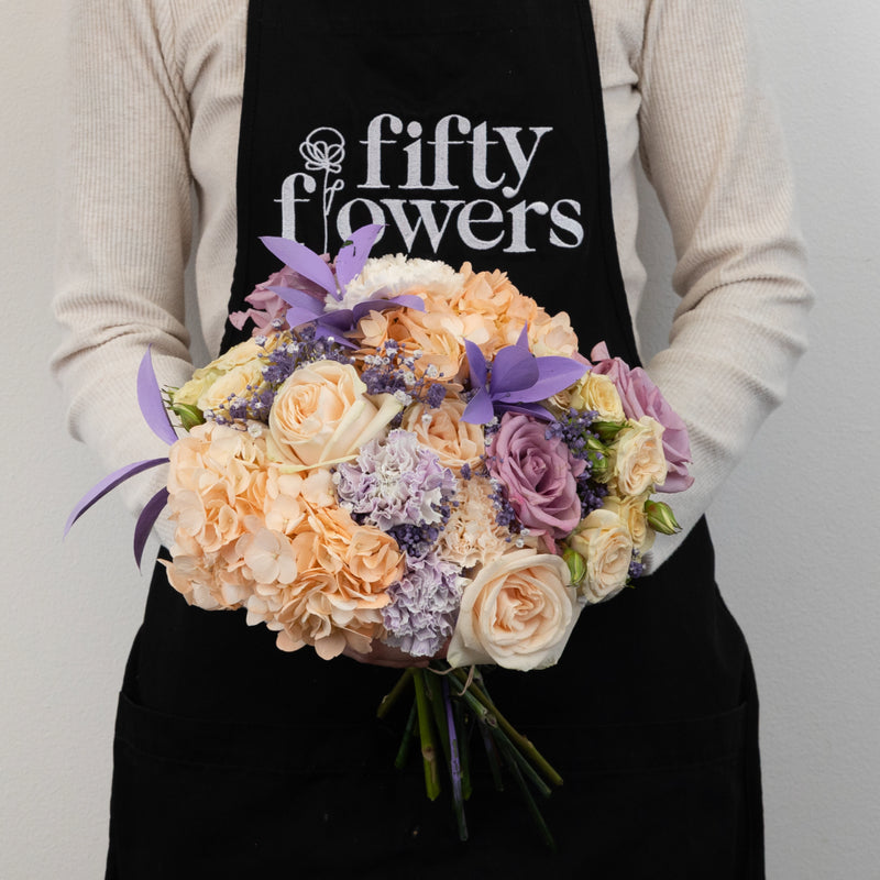 Pastels With Pizzazz Diy Flower Kit Apron - Image