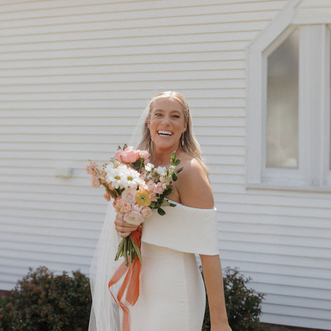 Peach and Blush Summer Ranch Wedding