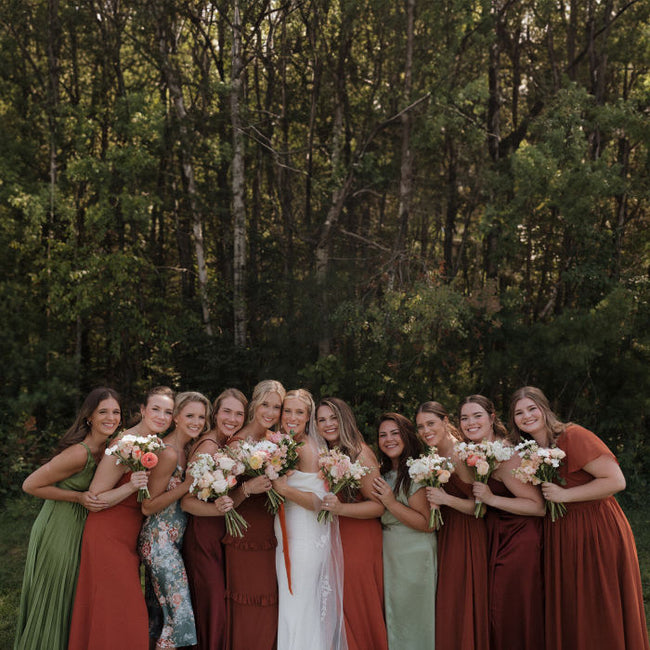 Peach and Blush Summer Ranch Wedding