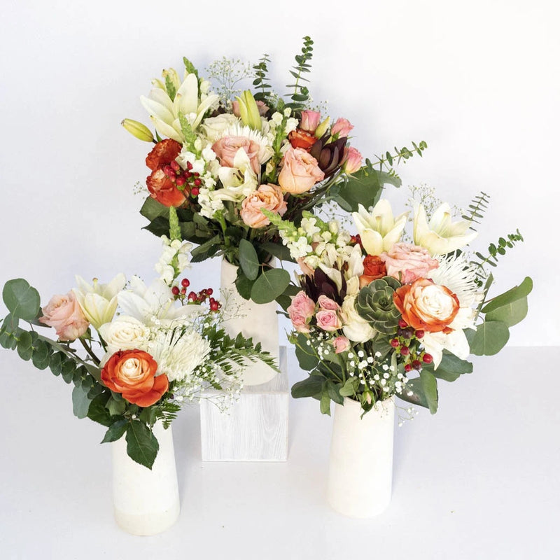 Peach Cobbler Wedding Centerpieces Vase - Image