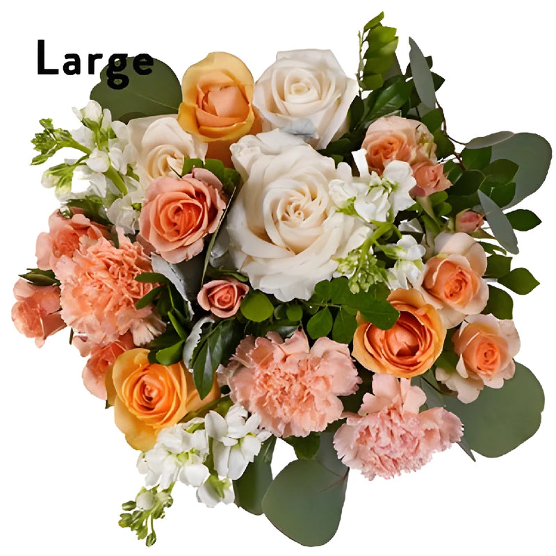 Peach Bulk Flower Centerpieces