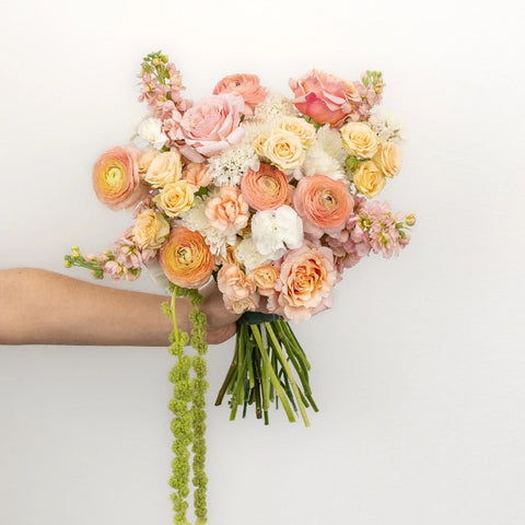 Peach Sorbet Diy Flower Kit Hand - Image