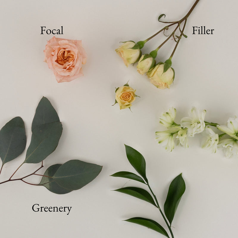 Peachy Keen Bouquet Bar Flower Kit Stem - Image