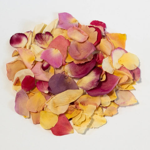 Peachy Rose Confetti Dried Petals Stem - Image