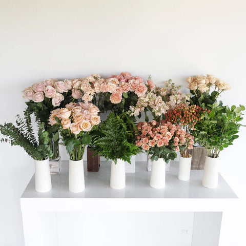 Perfectly Peach Rustic Diy Flower Combo Recipe - Image