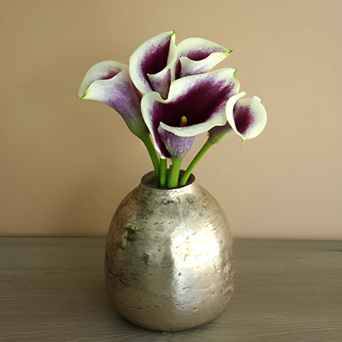 Cream Purple Mini Calla Lily Flower