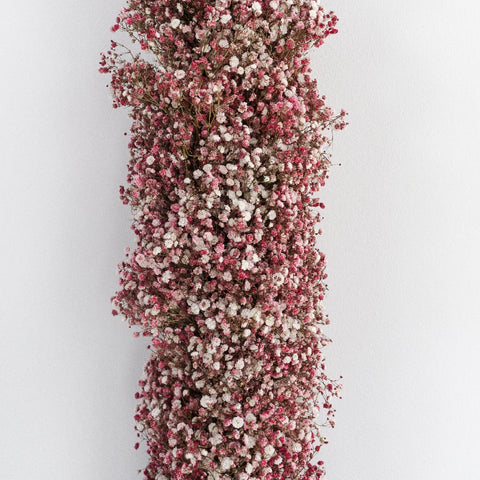 Pink Baby's Breath Tinted Garland Hand - Image